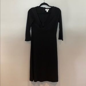 Loft Black V-neck dress